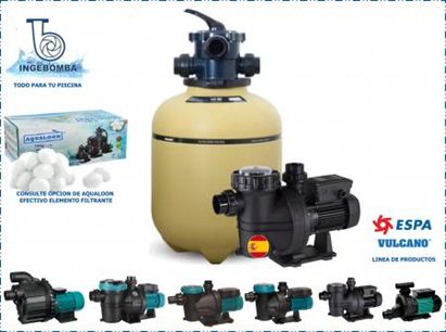 KIT VULCANO & ESPA DE FILTRADO 10 M³/H