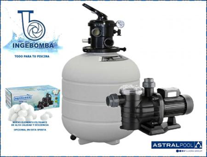 KIT ASTRAL & FLUIDRA DE FILTRADO 9 M³/H